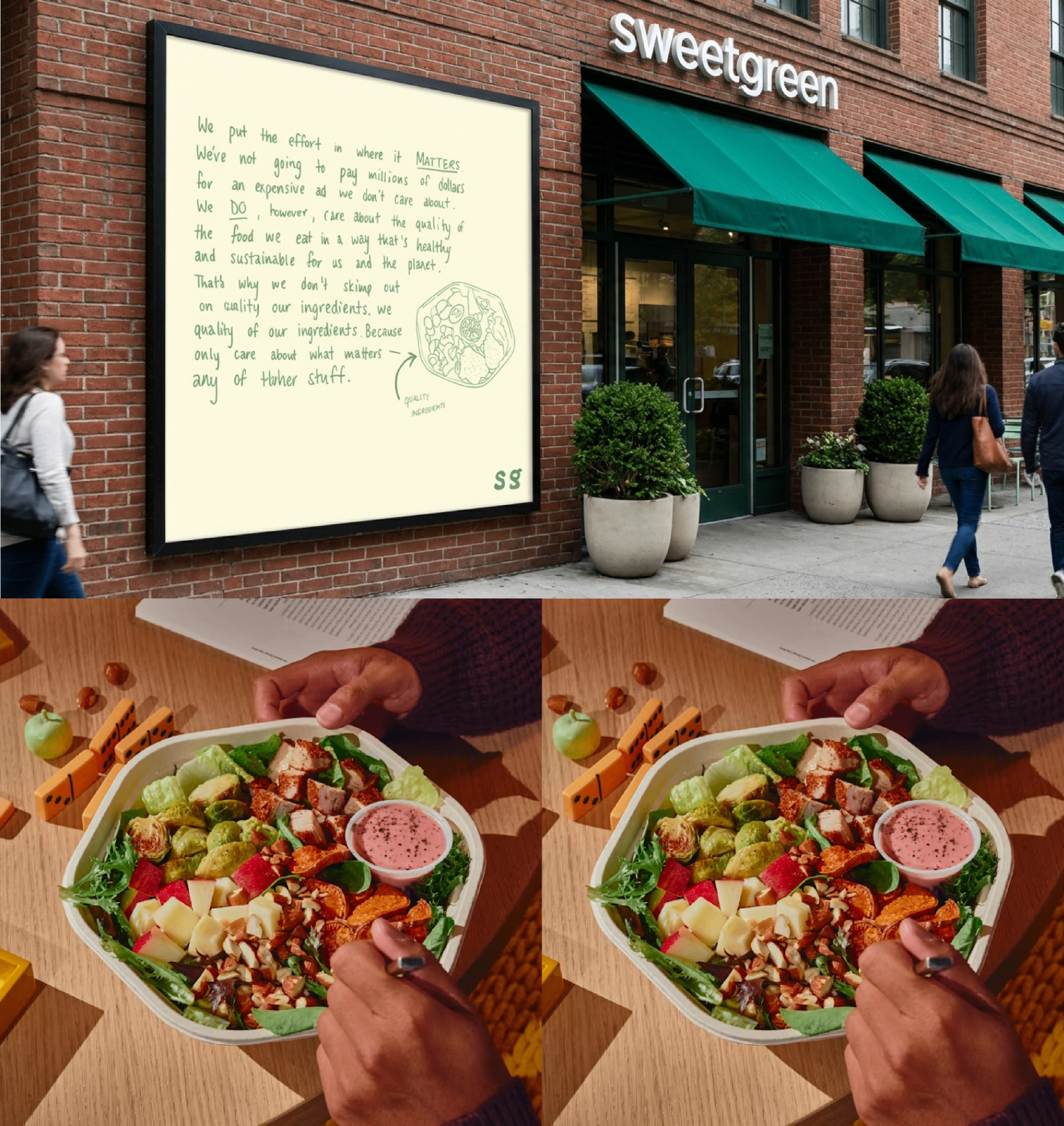 Sweetgreen campaign grid